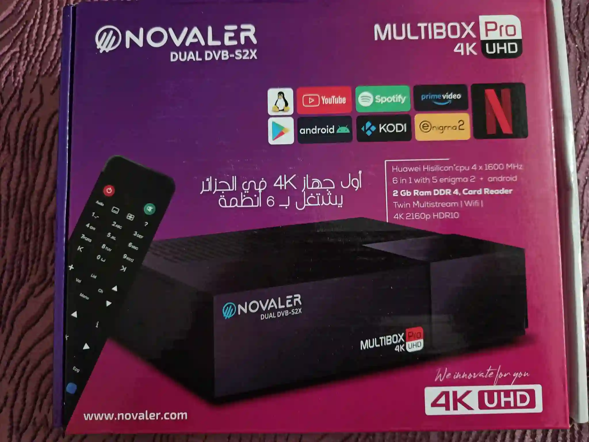 Novaler Multibox 4k pro à Mannouba0