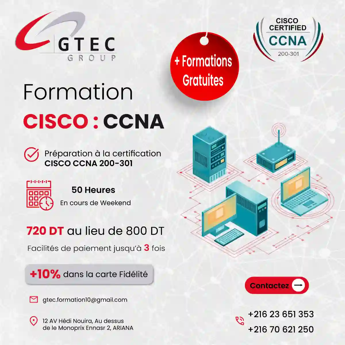 Formation CISCO CCNA Associate 200-301
