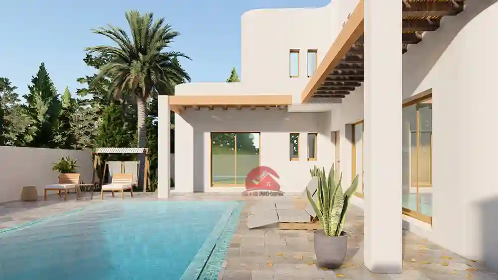 Villa Avec Piscine à Djerba Zone Urbaine – Titre Bleu – réf P5530