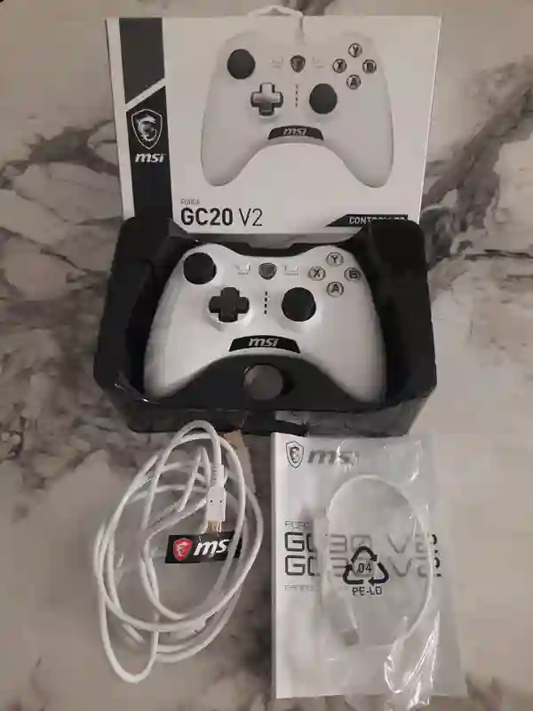 Manette msi Force Gc20 v2 White Filaire à Hammamet0