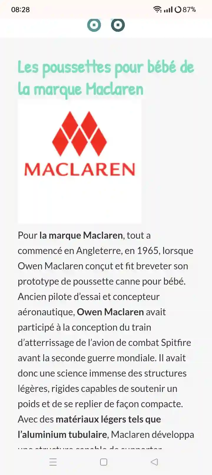 Poussette Mclaren Importé - Vue 3