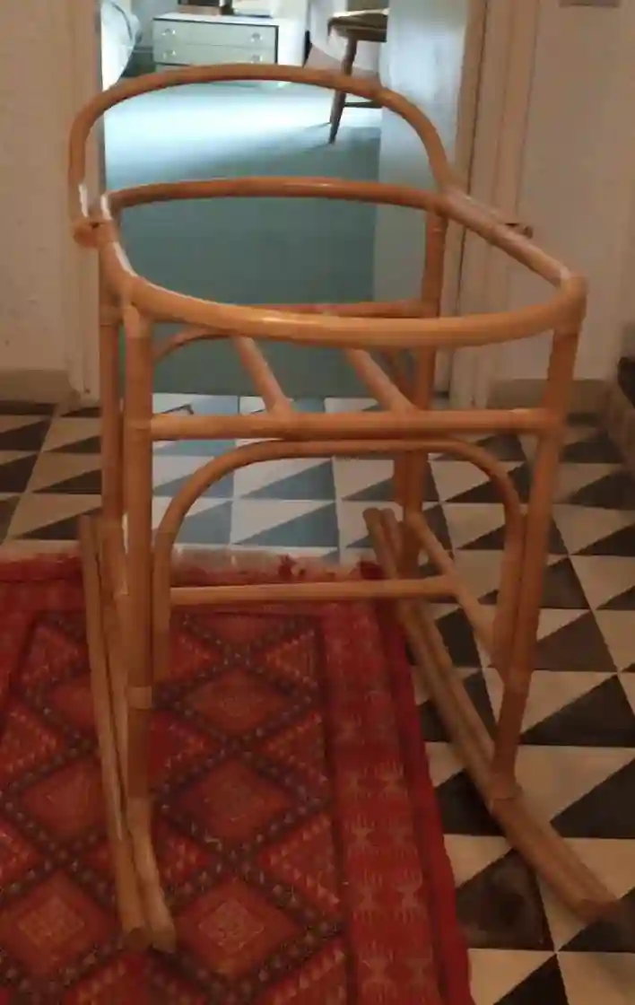 Berceau en Rotin Lajnef Avec Literie de Chez Rose Mandarine - Vue 3