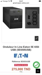 Onduleur in Line Eaton 5e 650i usb à Le Bardo