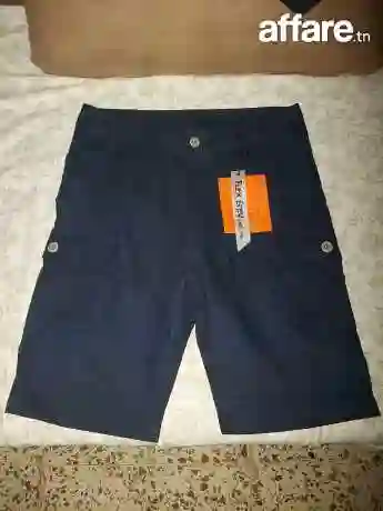 Short Importe Blue Marine Neuf 100 Coton0