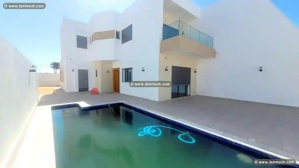 Villa Neuve Avec Piscine À Djerba - REF V 629 - Vue 3