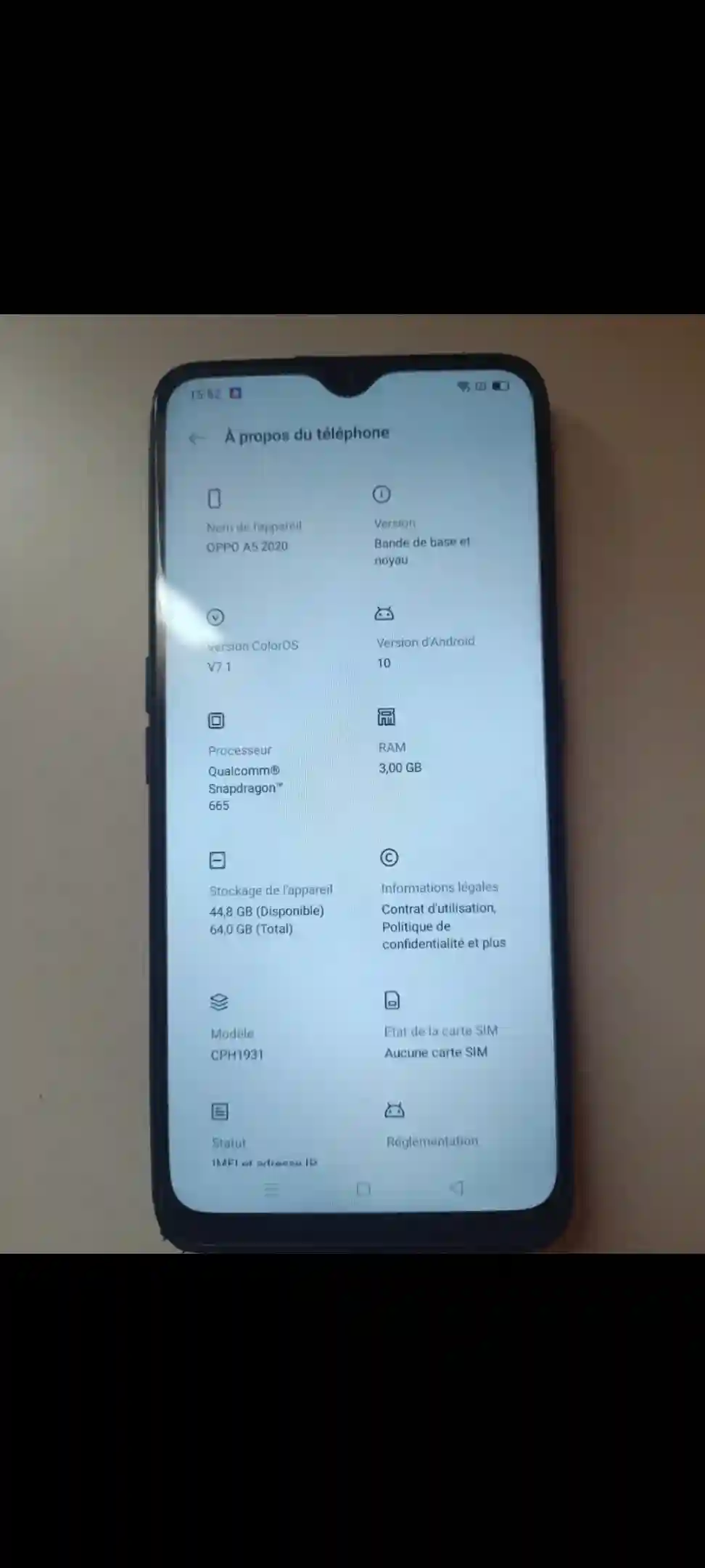 Oppo A5 - Vue 1