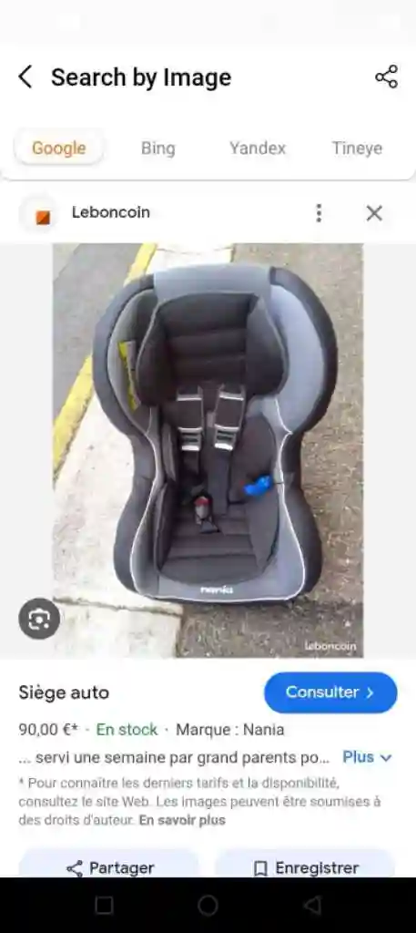 Siège Auto - Vue 1