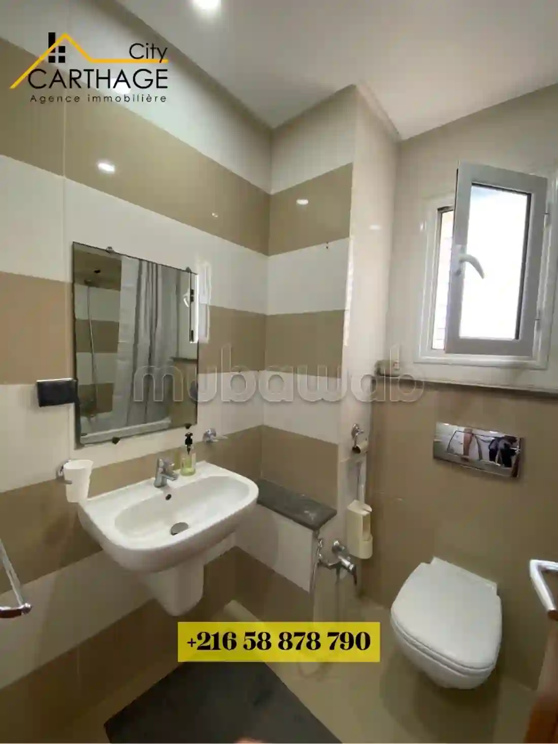 À Louer Appartement S2 Vide Jardins Carthage0