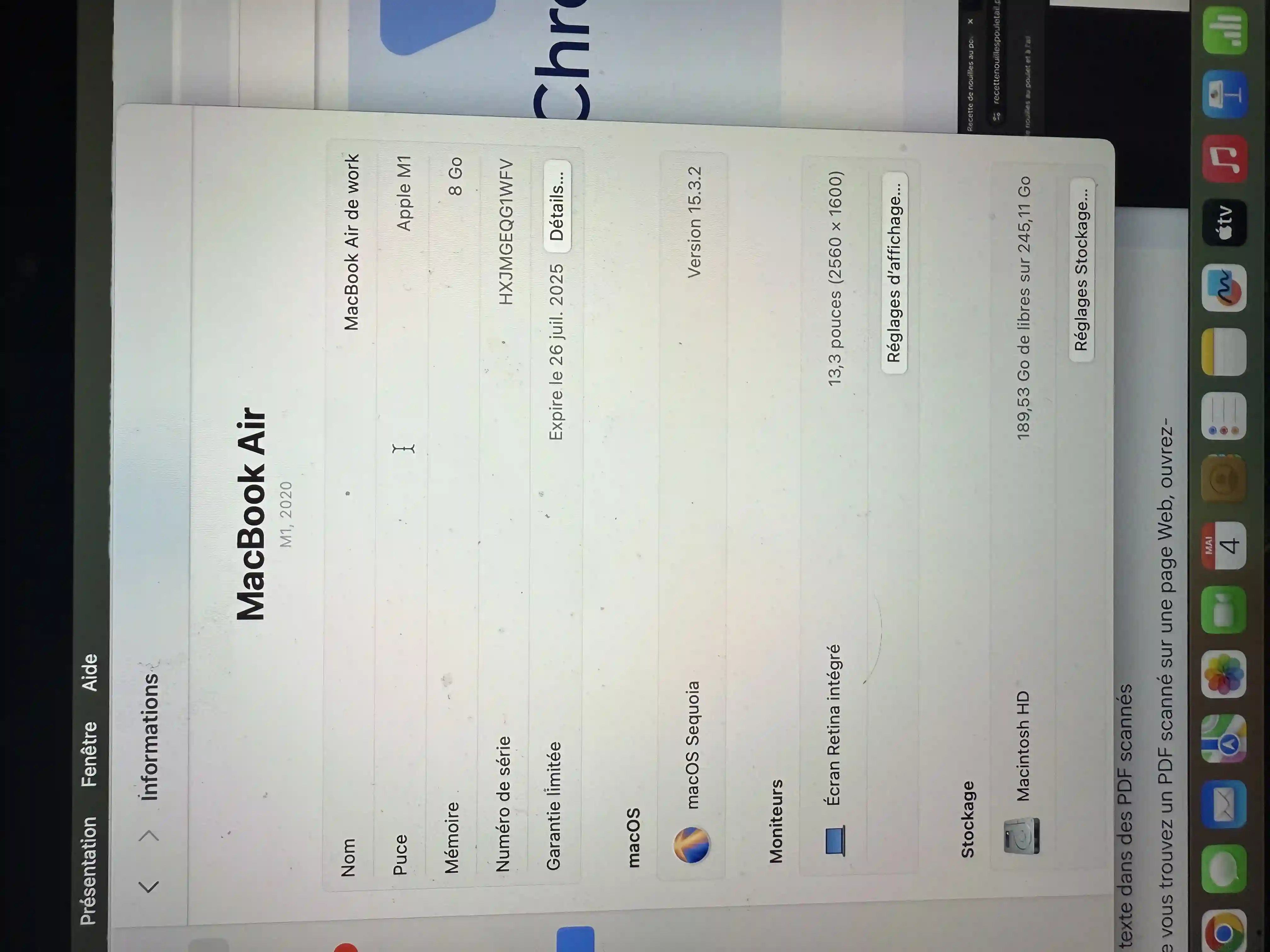 Mackbook air m1 2020 à Ben Arous - Vue 1