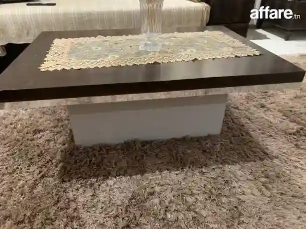 Table TV 📺 Avec Élément « Sans Télévision »avec Table Base - Vue 3
