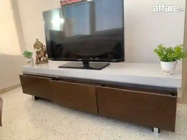 Table TV 📺 Avec Élément « Sans Télévision »avec Table Base - Vue 8