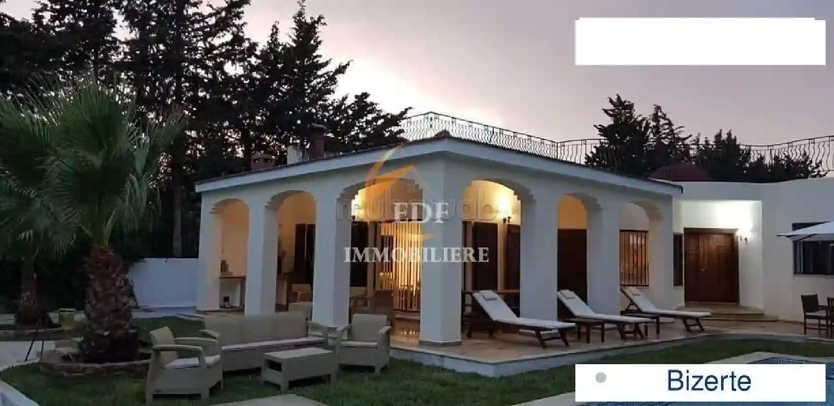Une Charmante Villa Avec Piscine à Bizerte - Vue 2