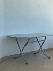 Table Beige Pliante
