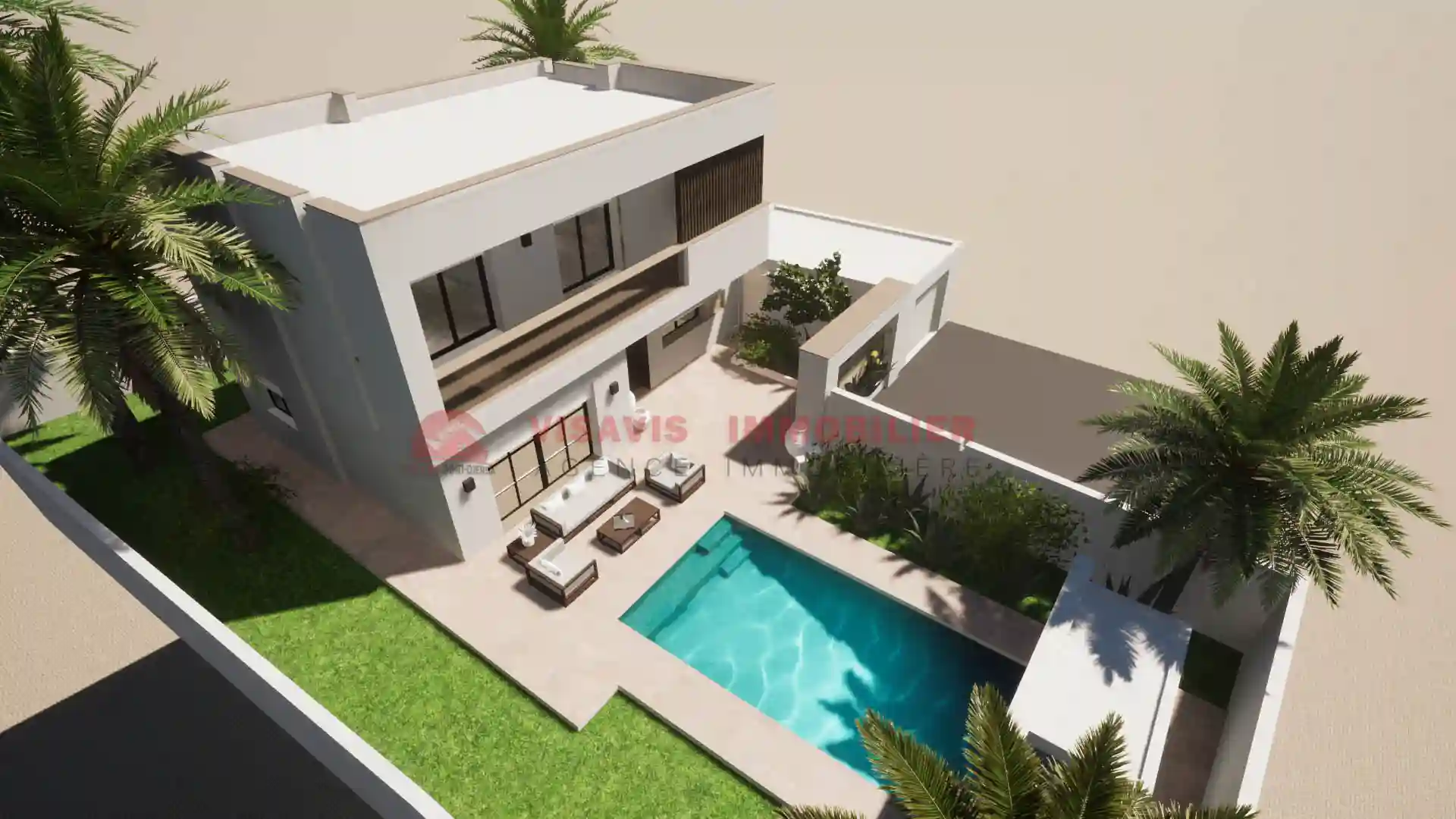 Construction Villa en Zone Urbaine Djerba – réf P694 - Vue 3