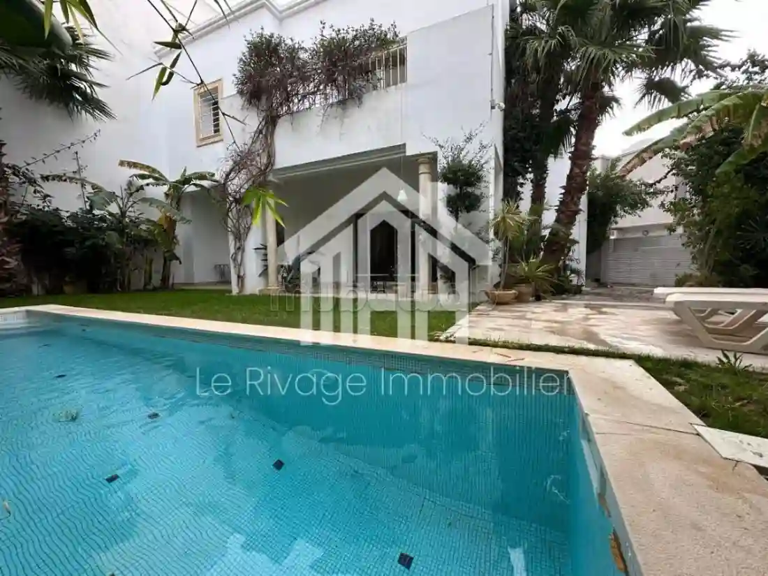 A Louer Villa s3 à la Marsa Avec Piscine - Vue 1
