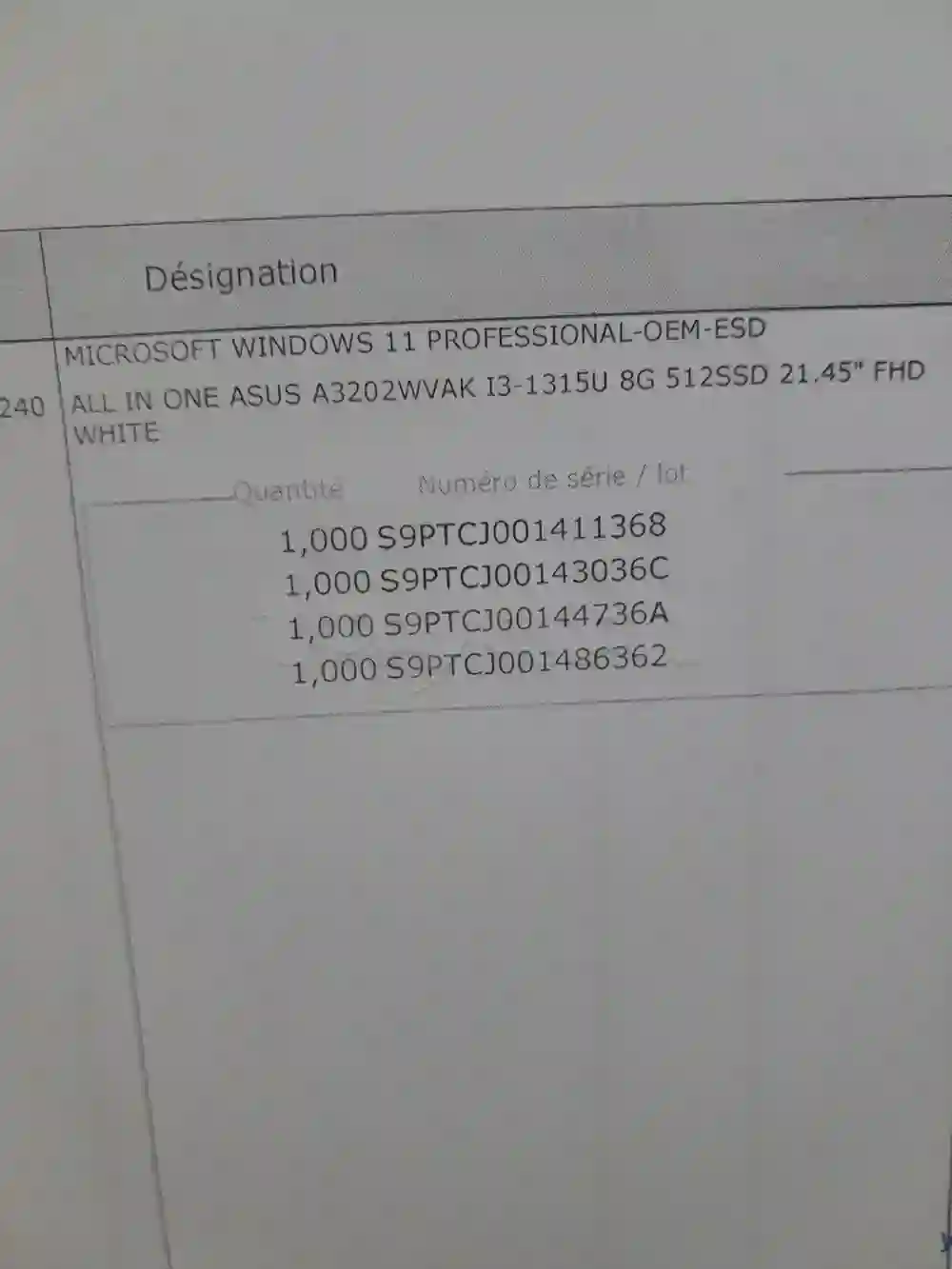Nouveau AIO (tout en un) Asus (sage100 Premium)