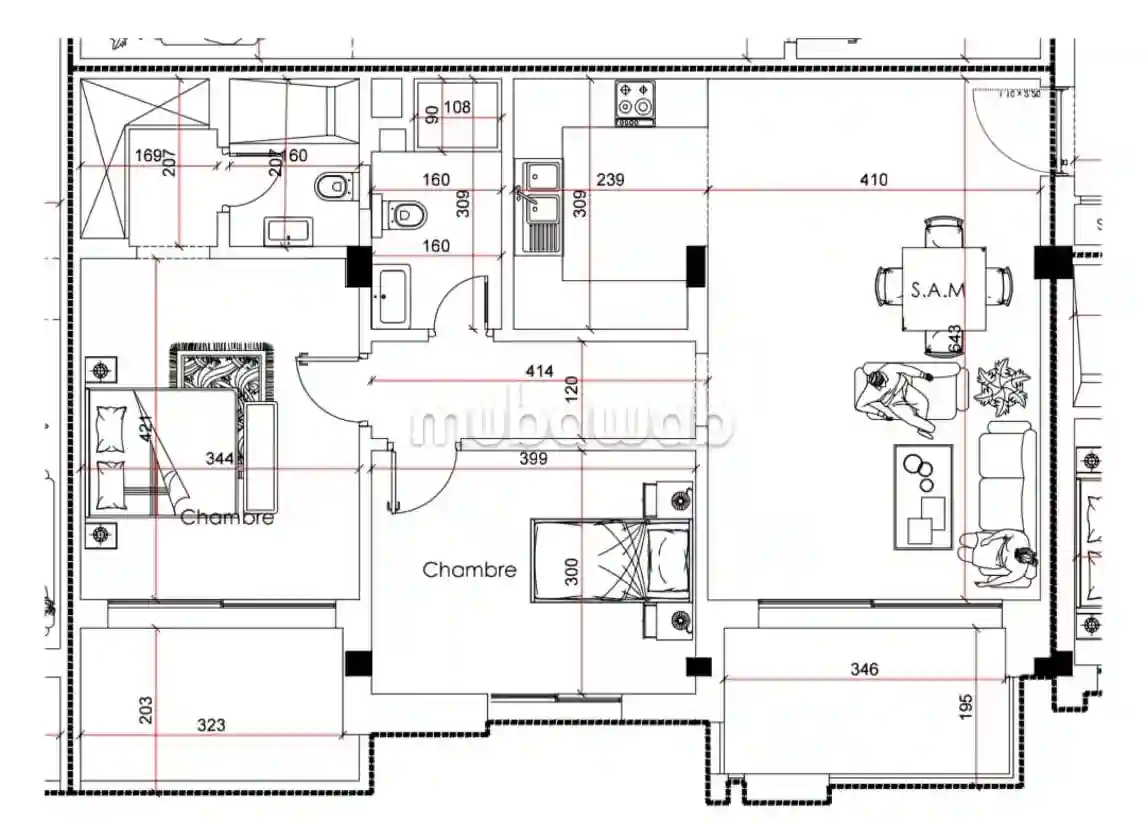 Appartement S2 en Vente - Vue 2