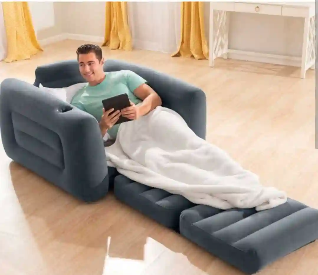Fauteuil Gonflable Intex & Pompe air - Vue 4