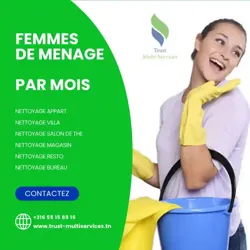des Femmes de Ménage par Mois a Tunis