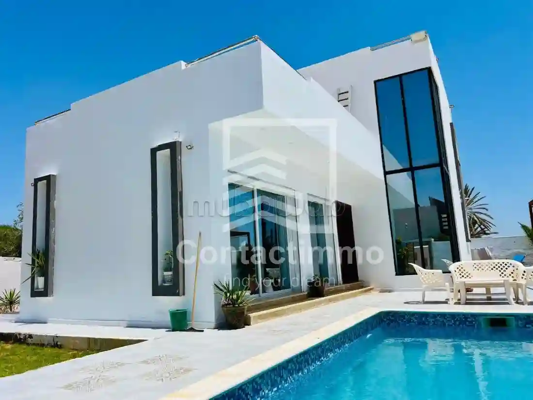 A Louer Magnifique Villa s3 à Aghir Djerba - Vue 2