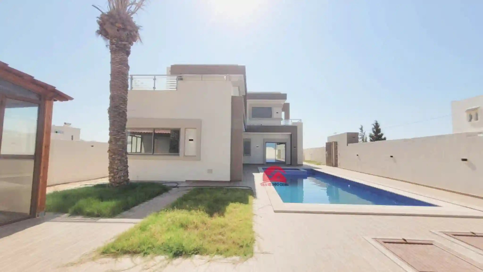 Villa Avec Piscine – Djerba za – Titre Bleu – réf V684 - Vue 3