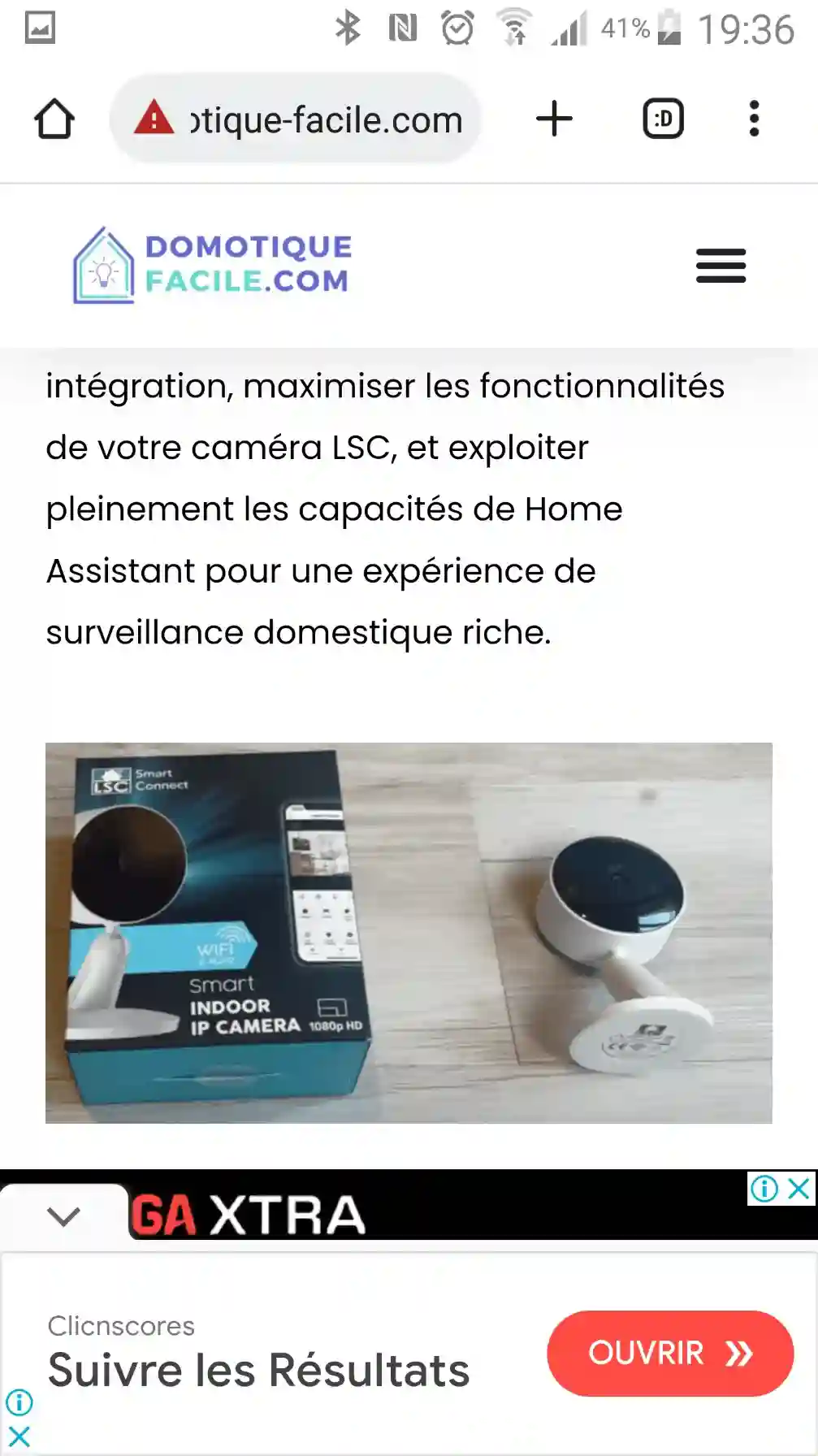 Caméra IP Smart - Vue 1