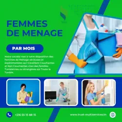 Femme de Ménage par Mois a Marsa