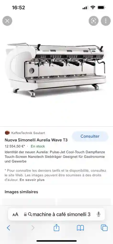 Machine à Café Professionnelle Nuova Simonelli à Raoued - Vue 1