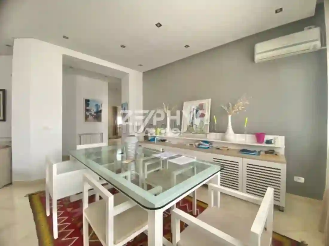 A Louer Étage de Villa S3 Meublé à La Marsa