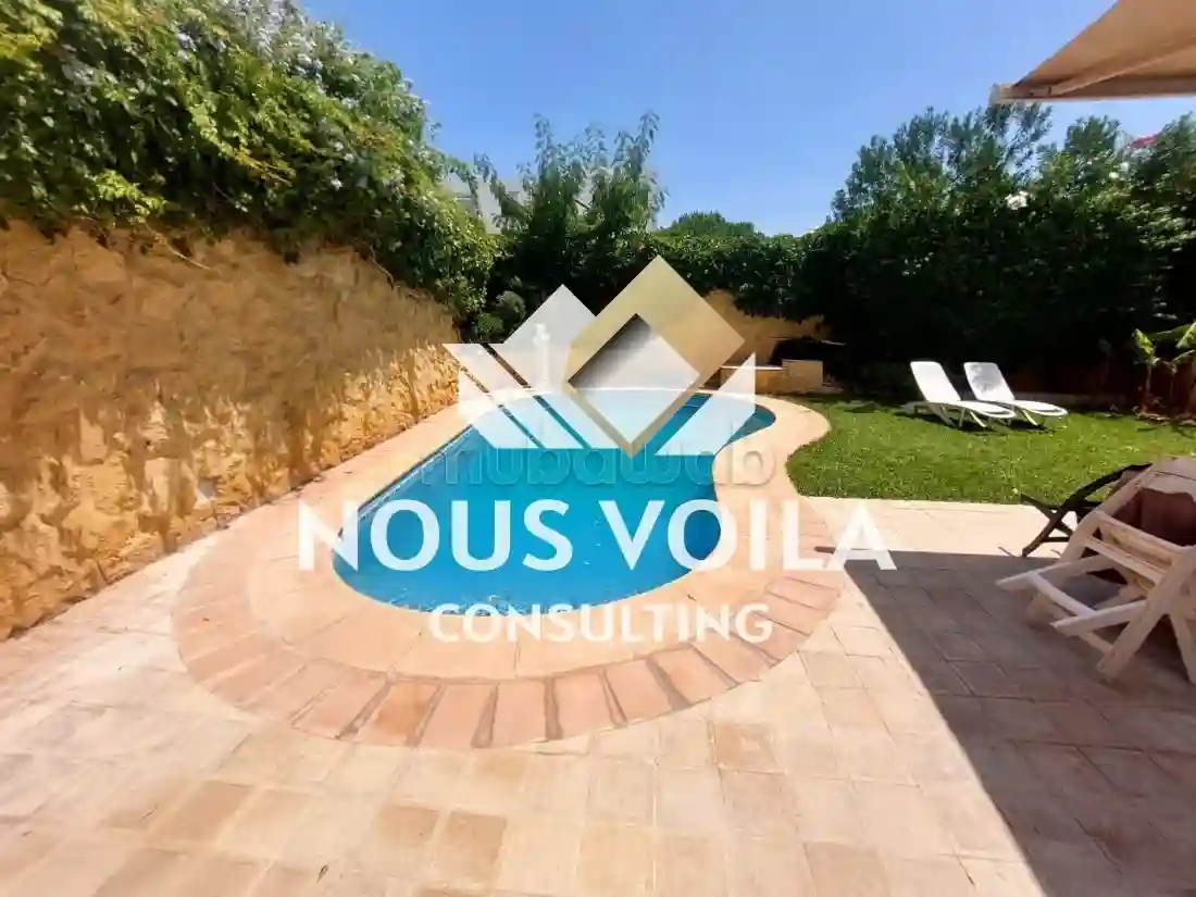 Villa S5 Meublée Avec Piscine à La Marsa Vlm0013 - Vue 2