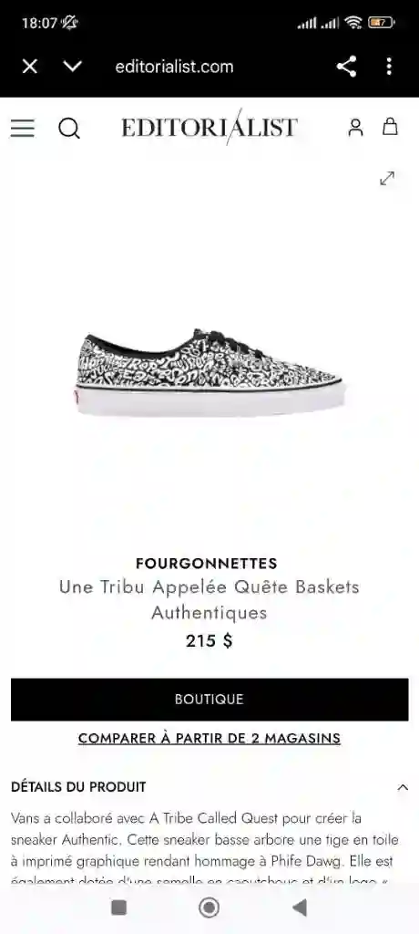 Vans Authentic a Tribe Called Quest