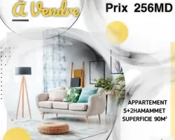 Un Appartement s+2 à Hammamet Nord à Vendre 51355351