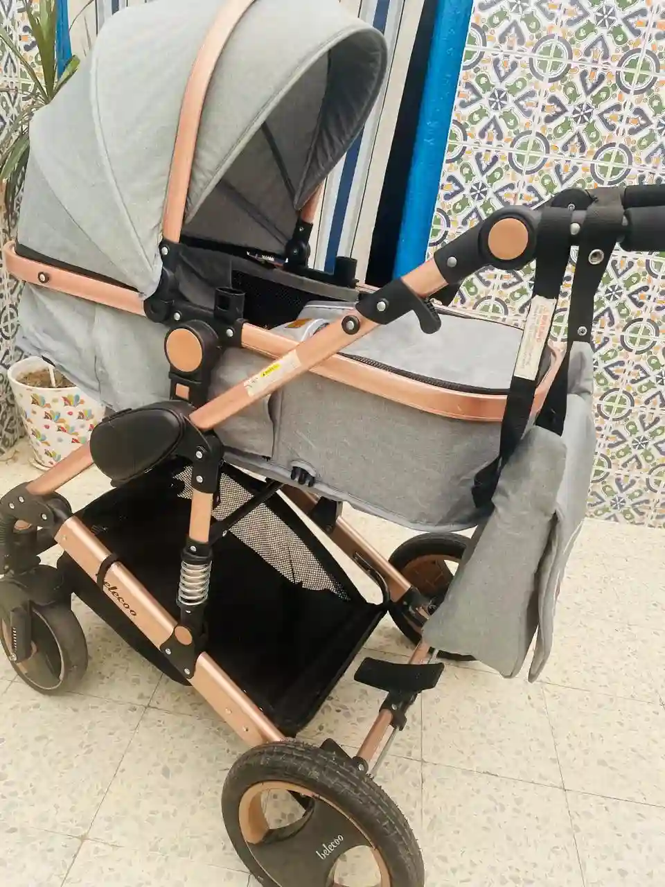 Poussette Belecoo Jdida + sac Bebe Belecoo - Vue 4