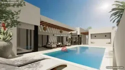 Villa EN U ET Piscine À Houmt Souk Djerba-réf P653