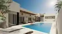 Villa EN U ET Piscine À Houmt Souk Djerba-réf P653 - Vue 4