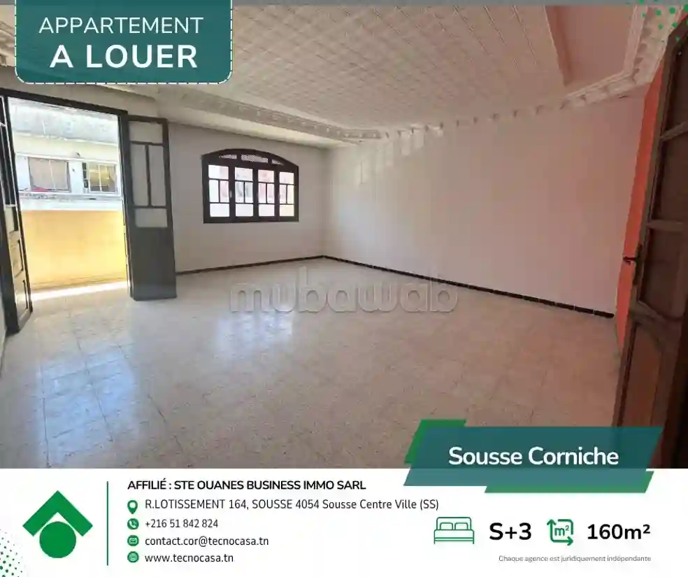A Louer Appartement s3 Spacieux a Corniche - Vue 1