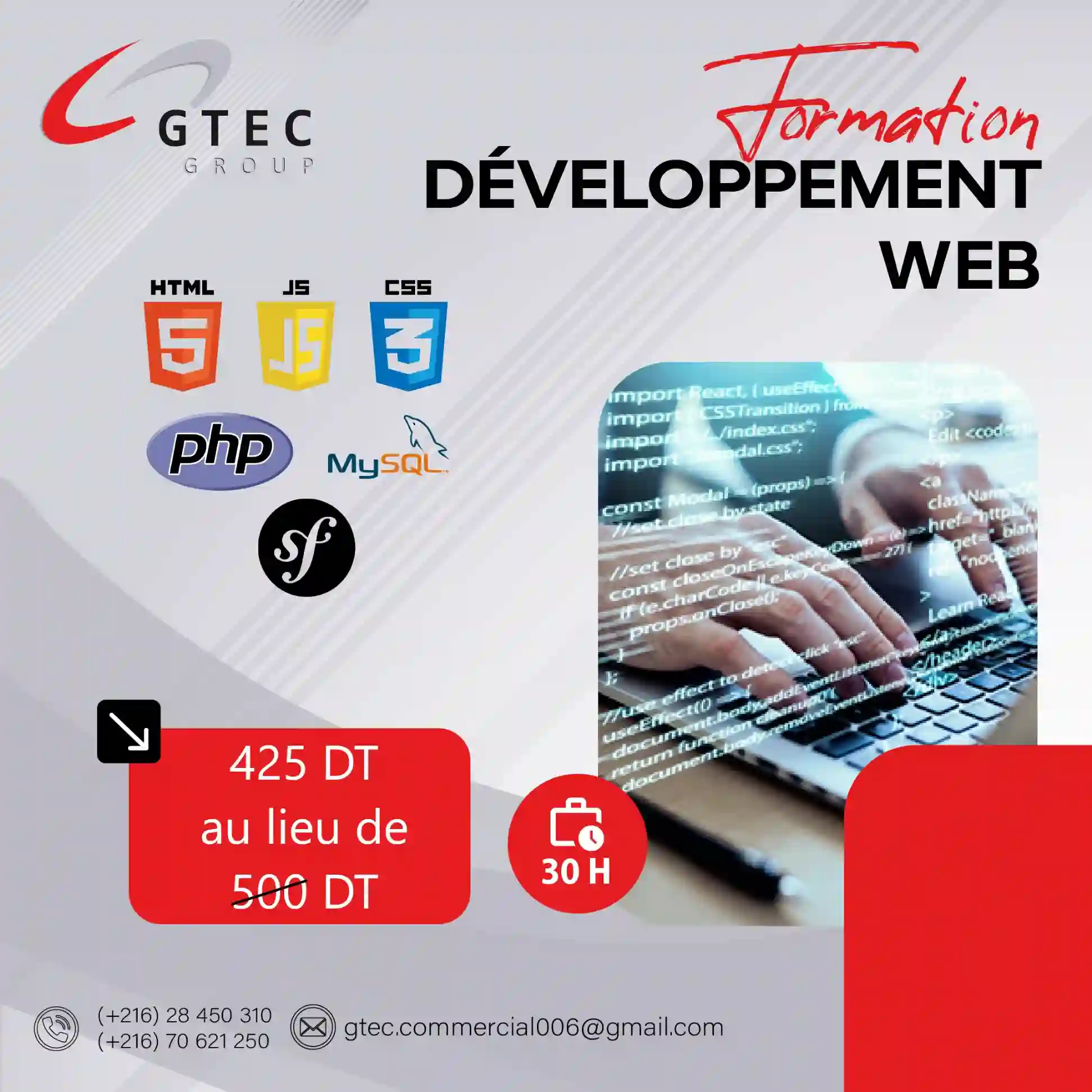 Formation Développement Web 100 Pratique