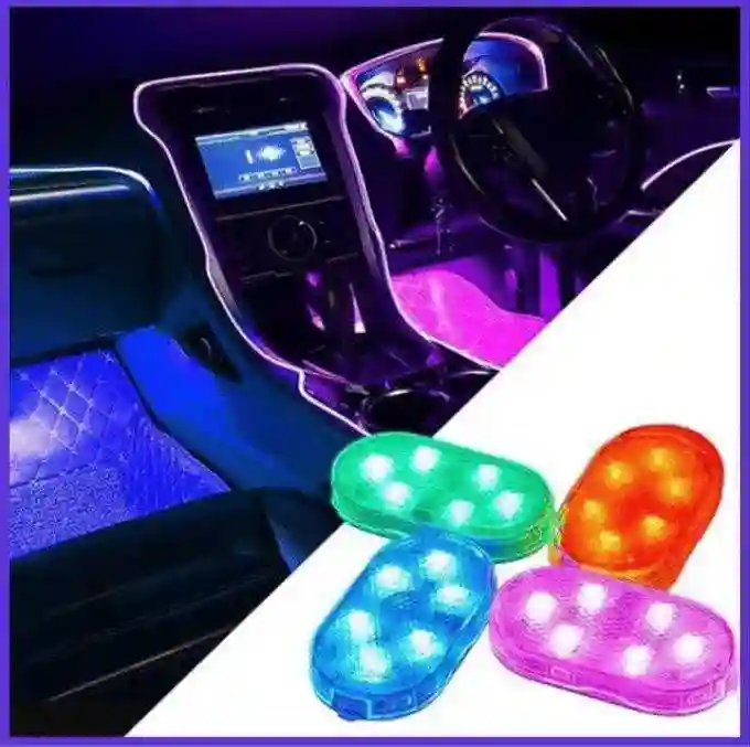 أضواء RGB داخلية تعمل باللمس عصريّة قابلة لإعادة الشحن - Vue 2