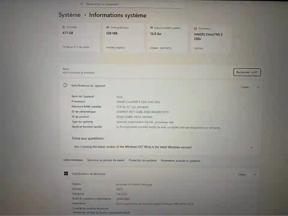 Pc Portable Asus Vivobook16 à Nouvelle Medina - Vue 2