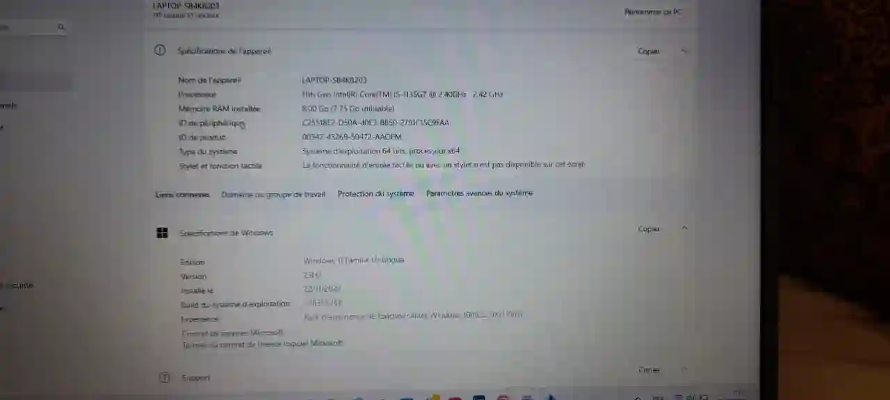 Pc Portable hp i5 11ème Génération à La Marsa
