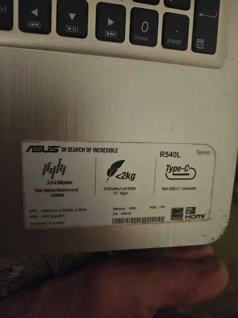 Pc Portable Asus 4go de ram - Vue 1
