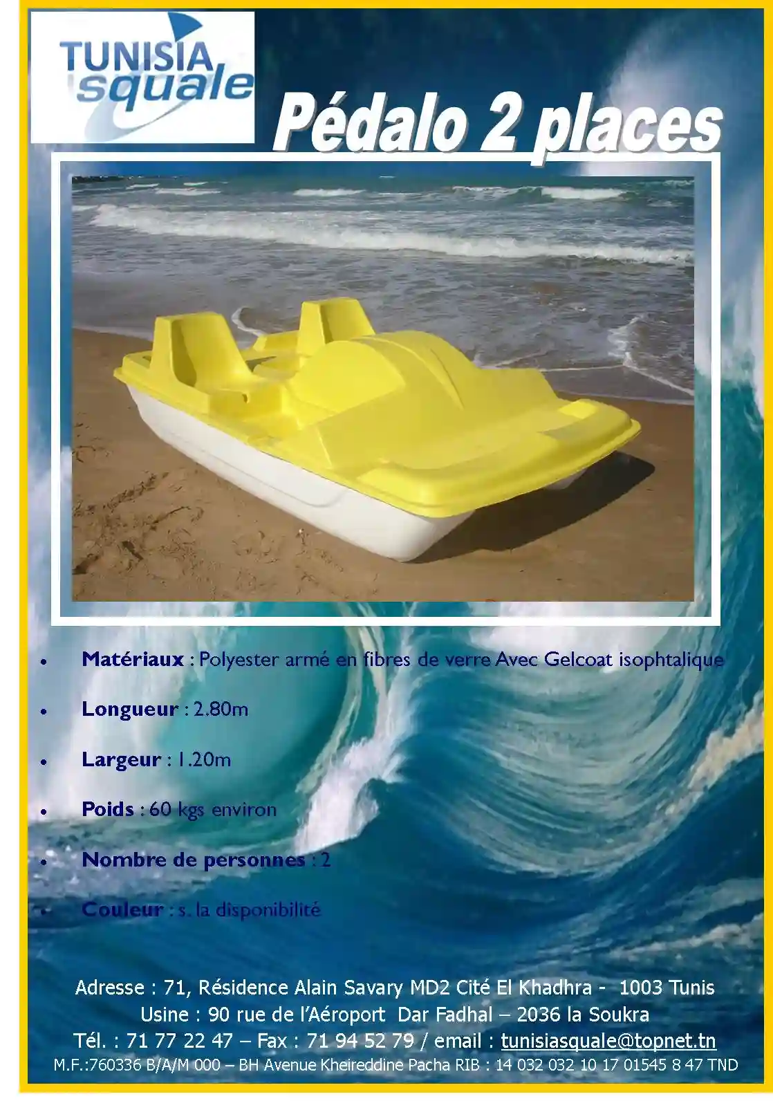 Pedalo Neuf 3 Places à Dar Fadhal - Vue 1