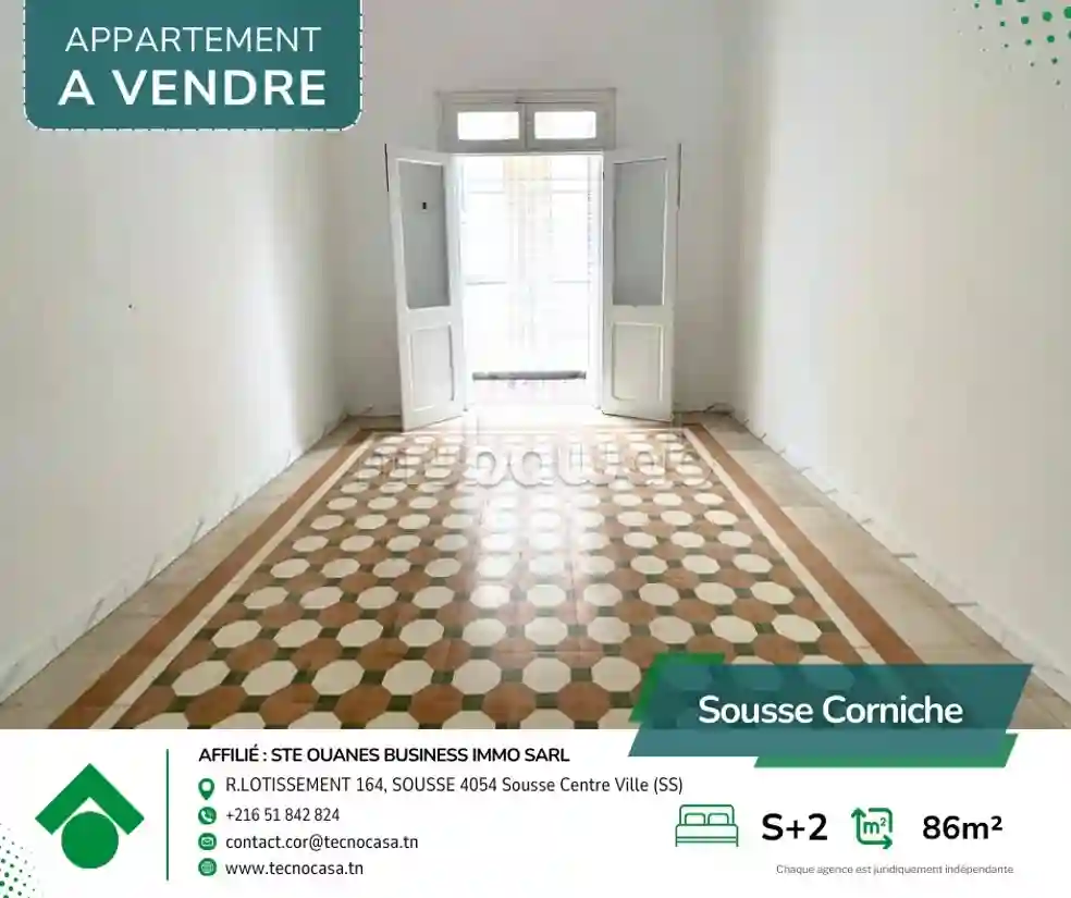 S2 Non Meublé à La Corniche - Vue 1