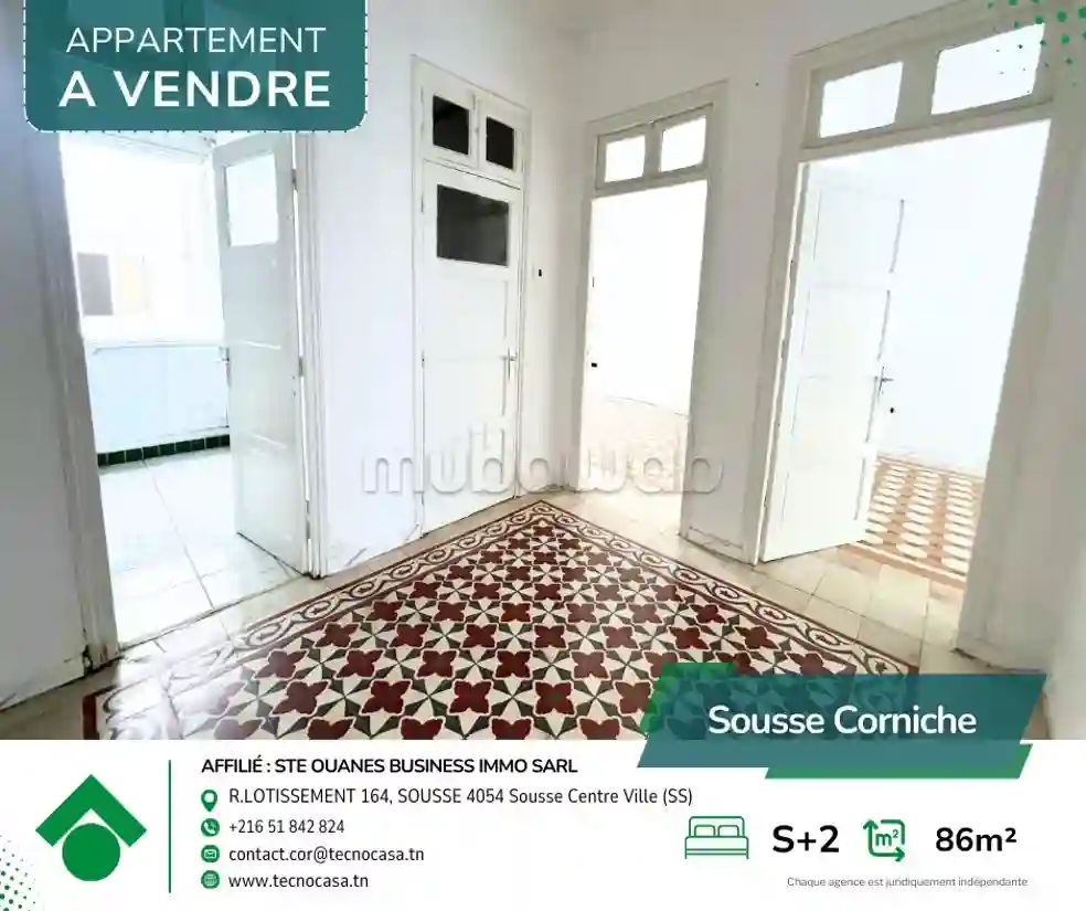 S2 Non Meublé à La Corniche - Vue 2