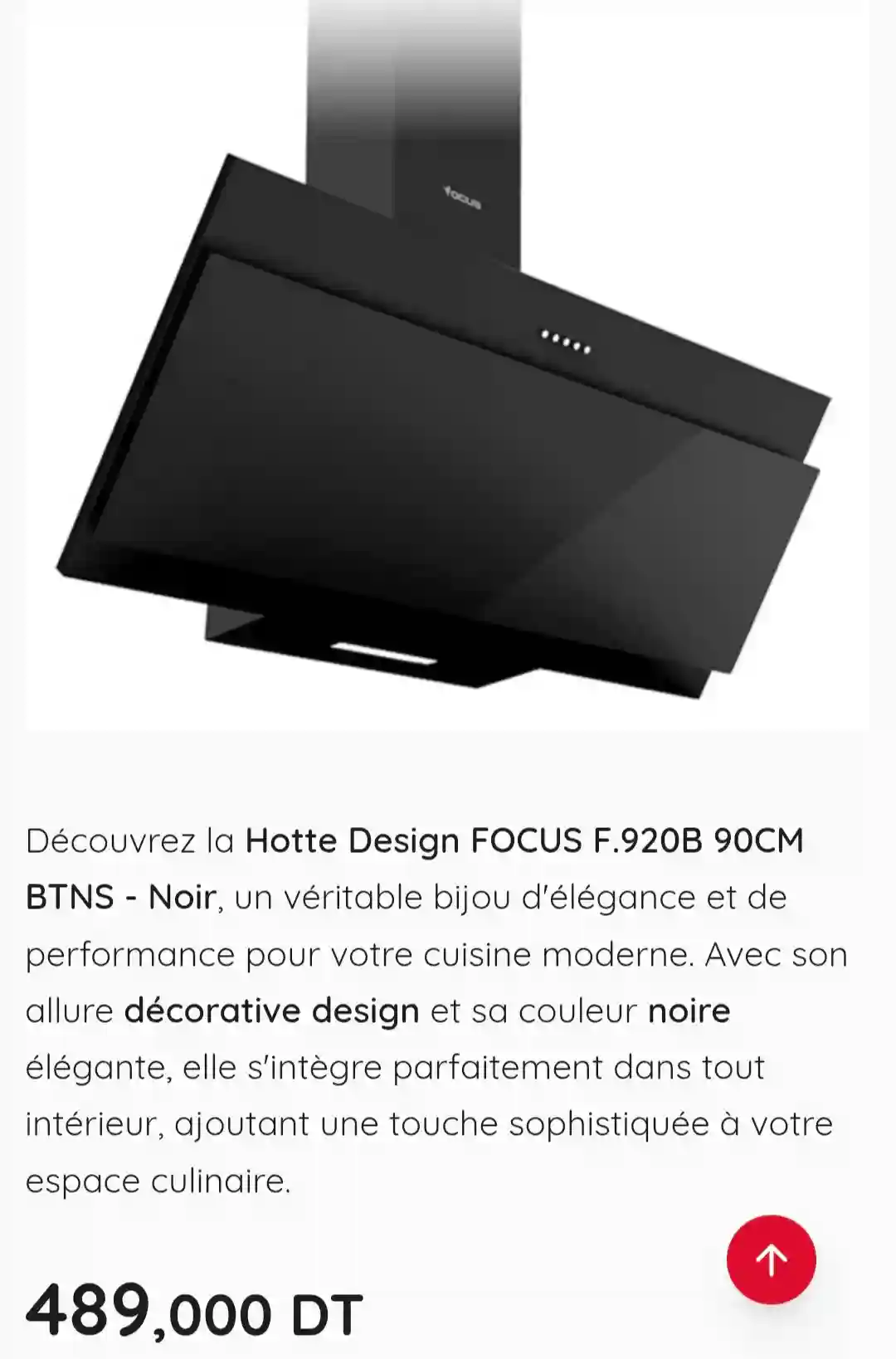 Cuisinière Hotte 90cm - Vue 1