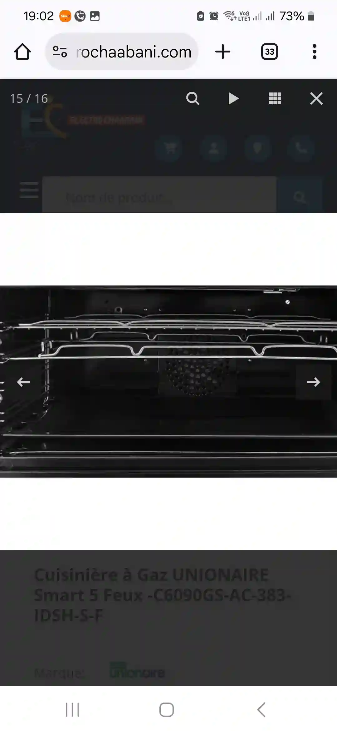 Cuisinière Hotte 90cm - Vue 2