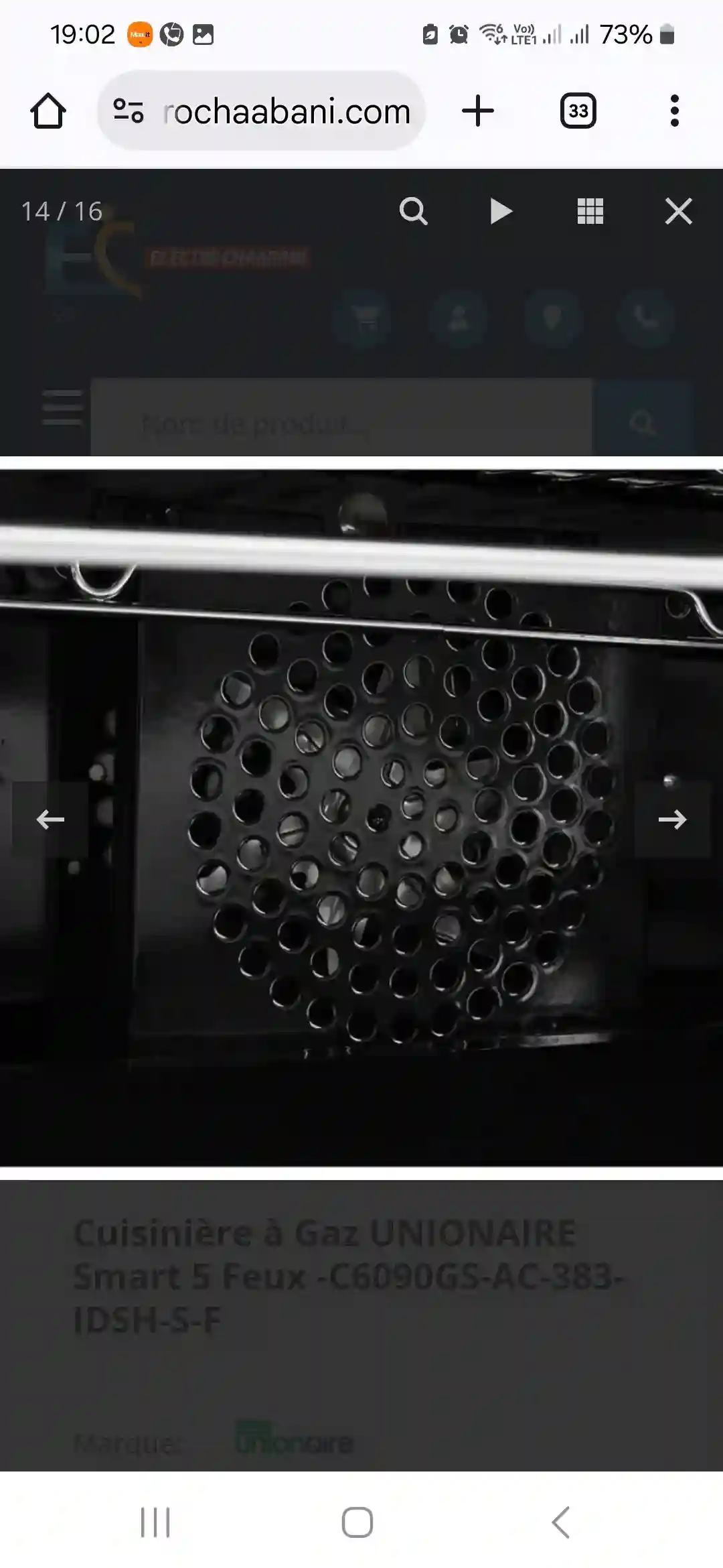 Cuisinière Hotte 90cm - Vue 7