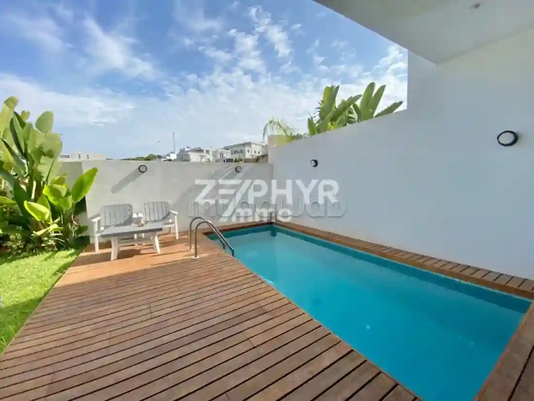A Louer Villa Jumelée S4 Avec Piscine à Gammarth - Vue 1