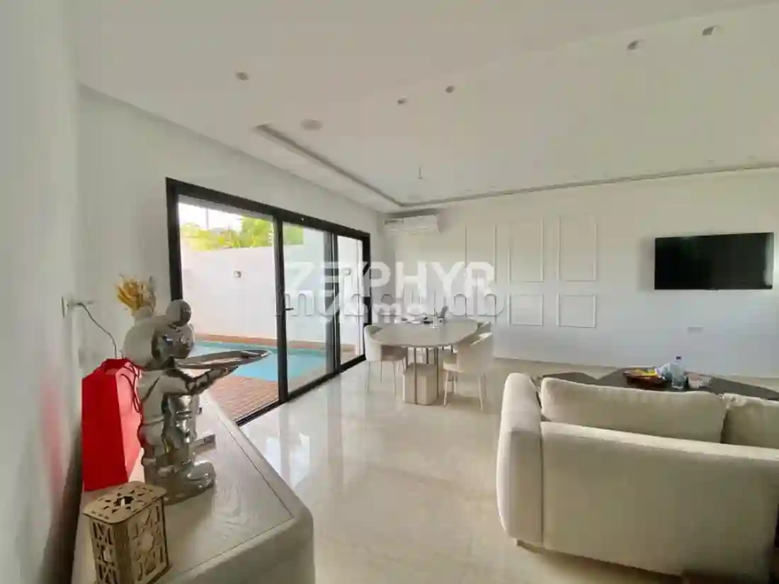 A Louer Villa Jumelée S4 Avec Piscine à Gammarth - Vue 3