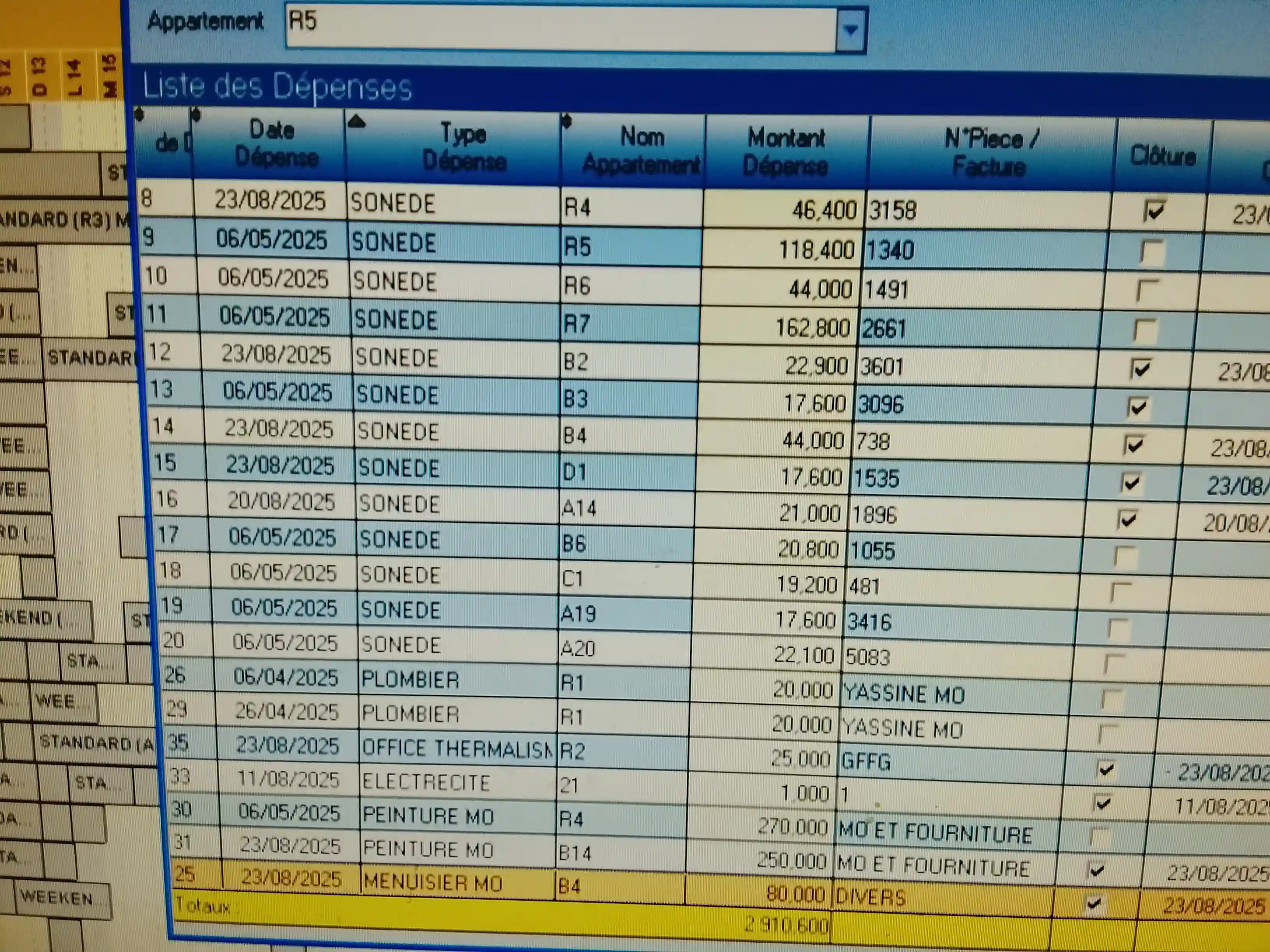 Gestion de Réservation Appartements de Séjours à Bab Bhar - Vue 2
